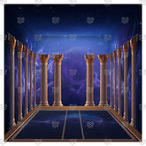 Dev Stambh Mandap Ganesh Pandal Backdrop