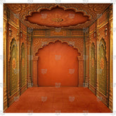 Suvarna Pushpa Prakoshth Ganesh Pandal Backdrop