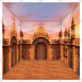 Rajat Shikhar Dham Ganesh Pandal Backdrop