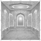Chandrakant Sheesh Mahal Ganesh Pandal Backdrop