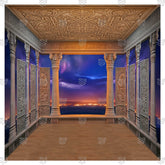 Vanraj Heritage Angan Ganesh Pandal Backdrop