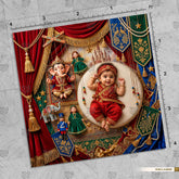 Kathputli Ganesh Leela Ganesha Newborn Baby Photography Backdrop