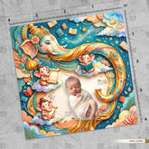 Vidya Buddhi Pathshala Ganesha Newborn Baby Photography Backdrop