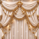 Shvetambara Suvarnalata Opulence Ganesh Chaturthi Decoration Backdrop