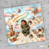 Air Parade Horizon Newborn Baby Photography Backdrop