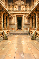 Ancient Temple Sanctum Backdrop
