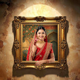 Antique Gold Open Frame Backdrop for studio photography