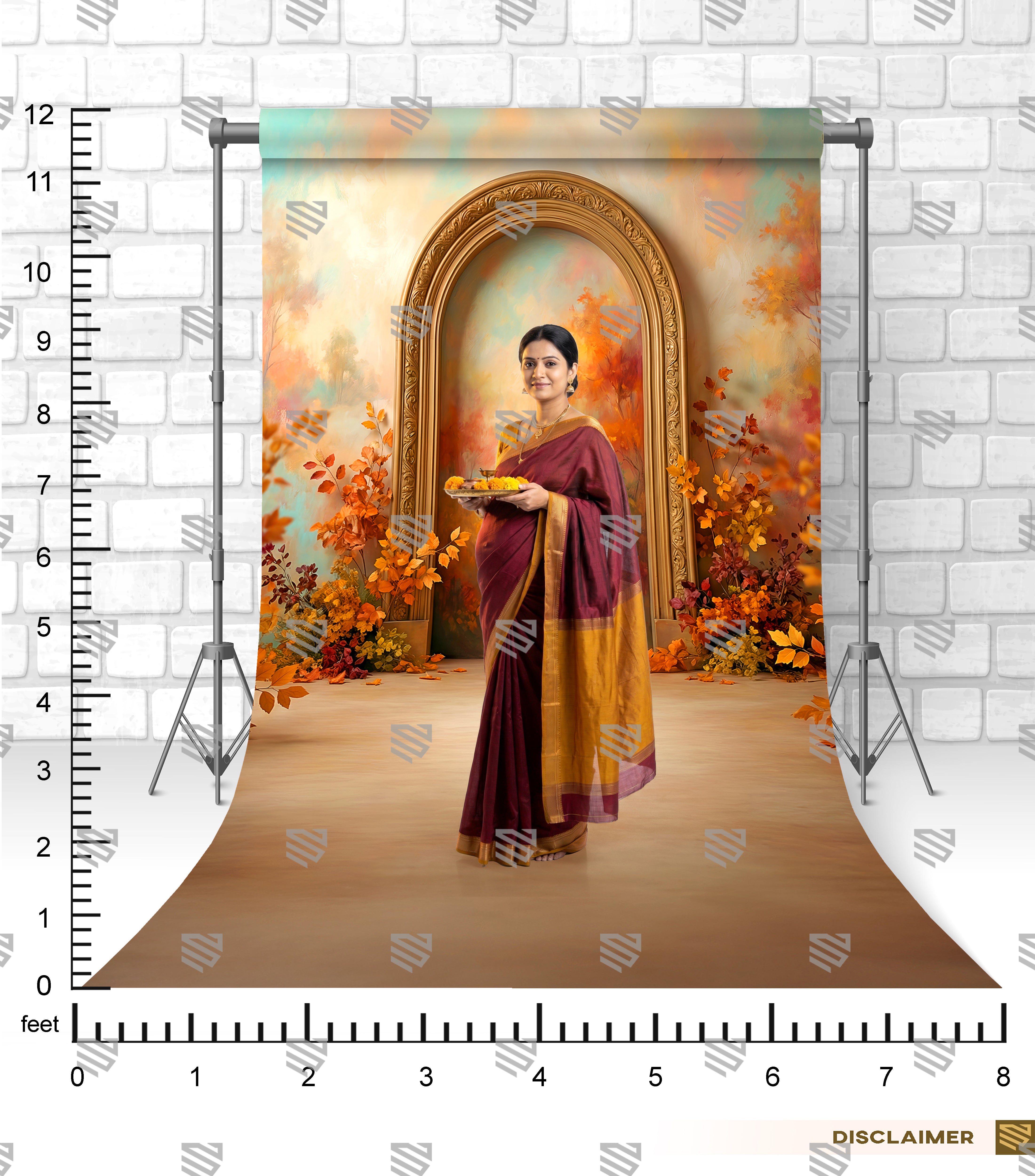 Autumn Garden Art Arch - Maternity Backdrop