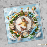 Aviation Heritage Landing Newborn Baby Photography Backdrop