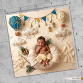 Balloon Sky Journey Newborn Baby Photography Backdrop