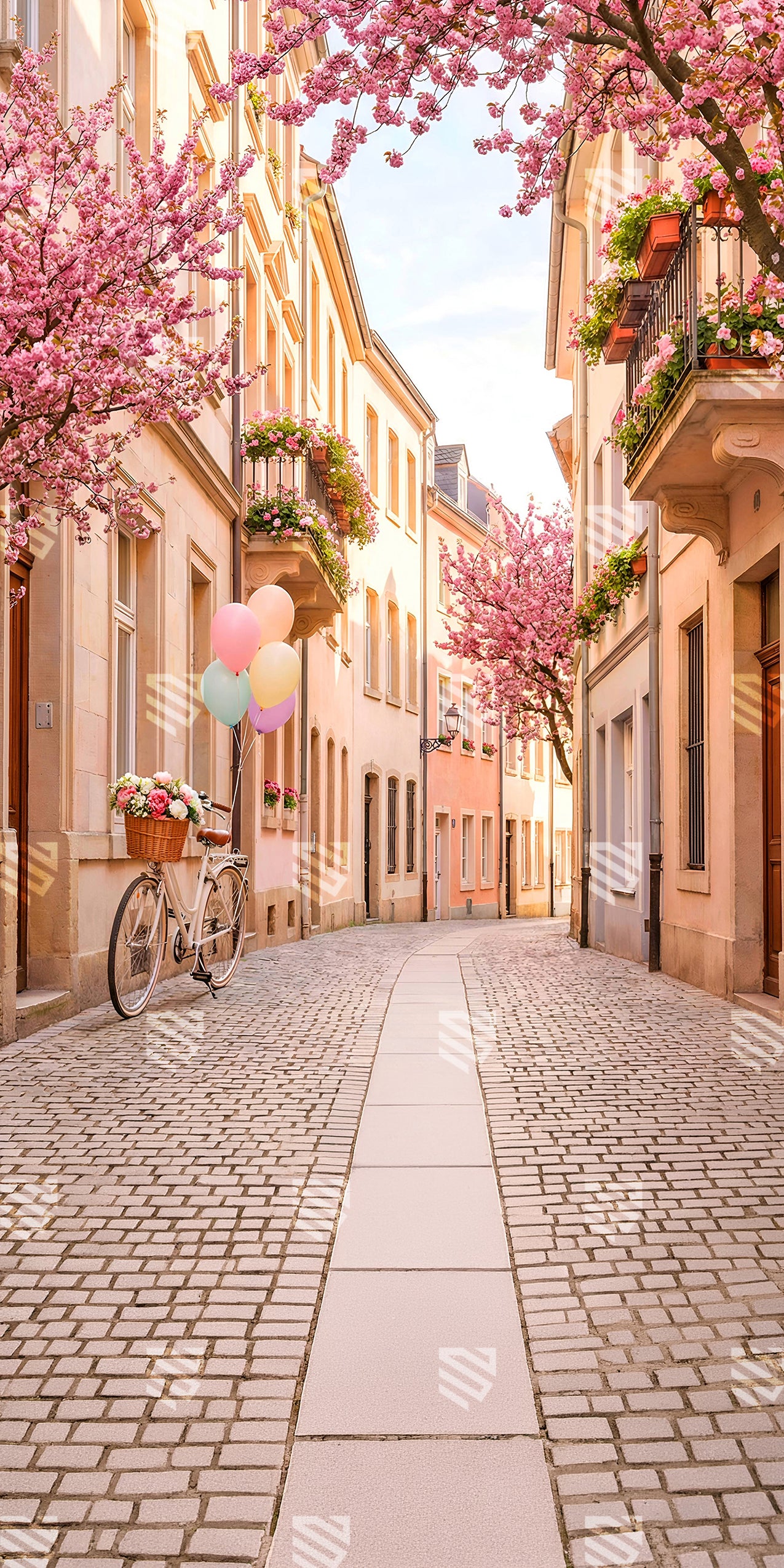 Blooming Pastel Street