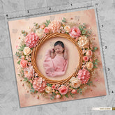 Blush Bloom Floral Wreath - Newborn photography Backdrop