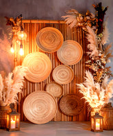 Bohemian Charm with Lantern Glow Backdrop
