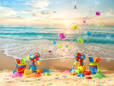 Bubble Beach Bliss Backdrop