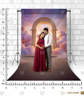 Dreamy Cloud Arch Pregnancy Photoshoot Backdrop