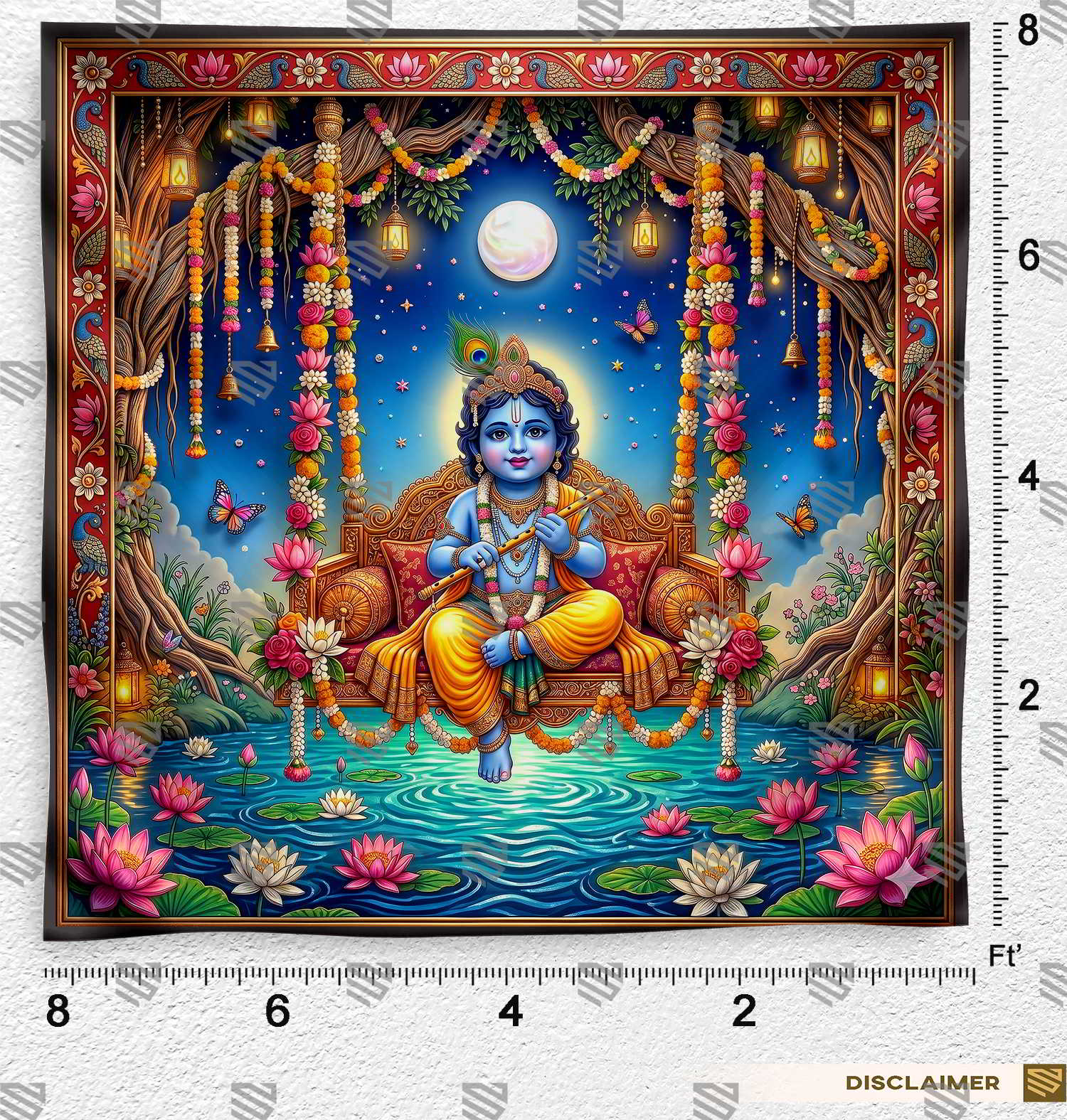 Krishna Photography Backdrop