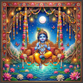 Chandra Venu Jhola Utsav Krishna Backdrop