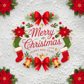 Classic Christmas Wreath Backdrop