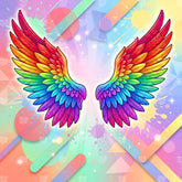 Colorburst Freedom Wings Backdrop
