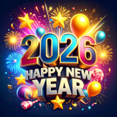 Colorful 2026 Celebration Backdrop