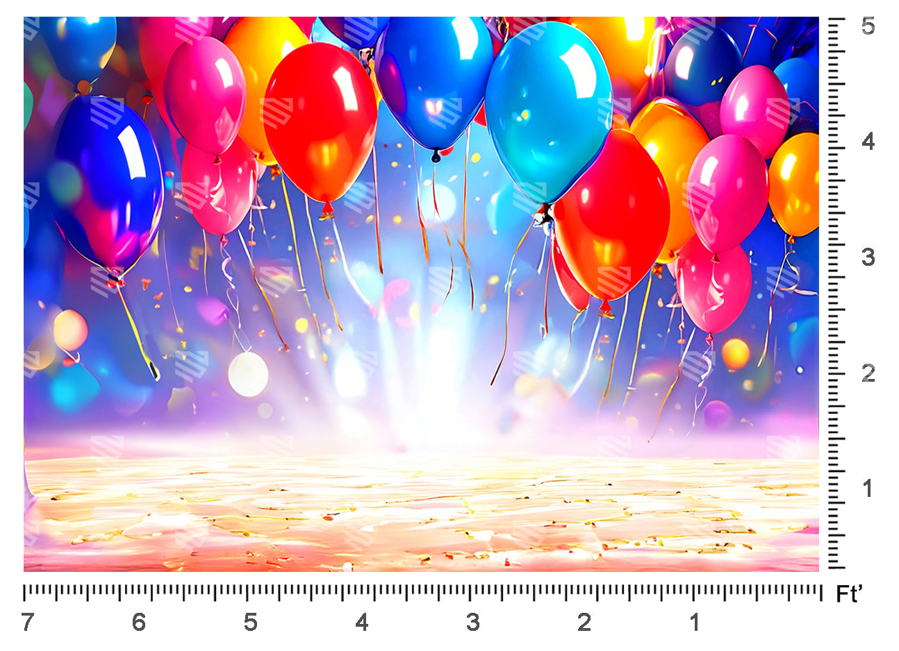 Colorful Celebration Burst