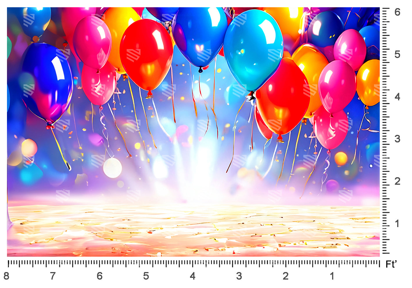 Colorful Celebration Burst