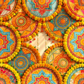 Colorful Heritage Mandala Decor Backdrop