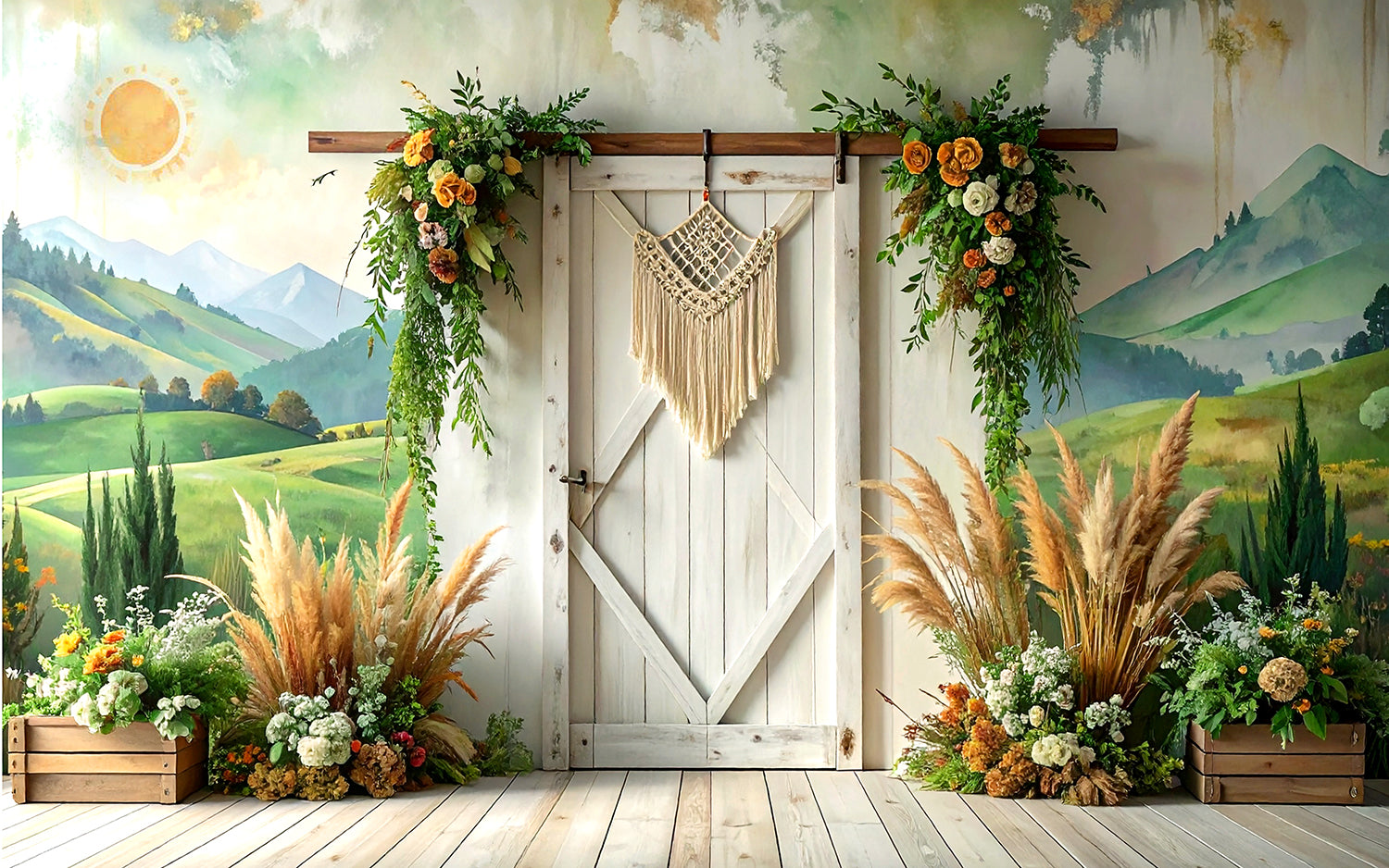 Countryside Bloom Door