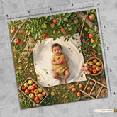 Countryside Apple Picking Scene - Newborn photography Backdrop
