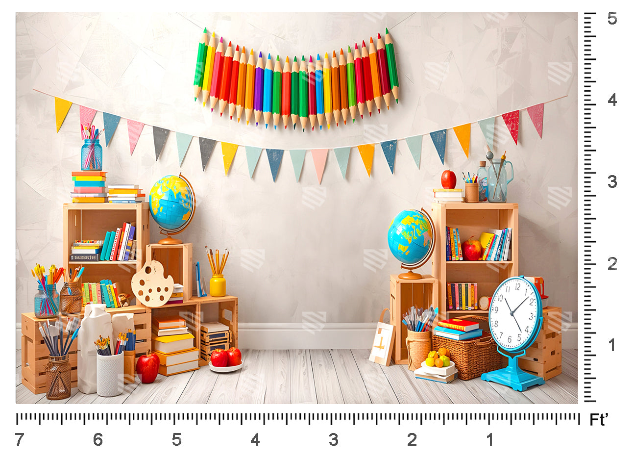 Creative Learning Corner - Baby photoshoot Backdrop