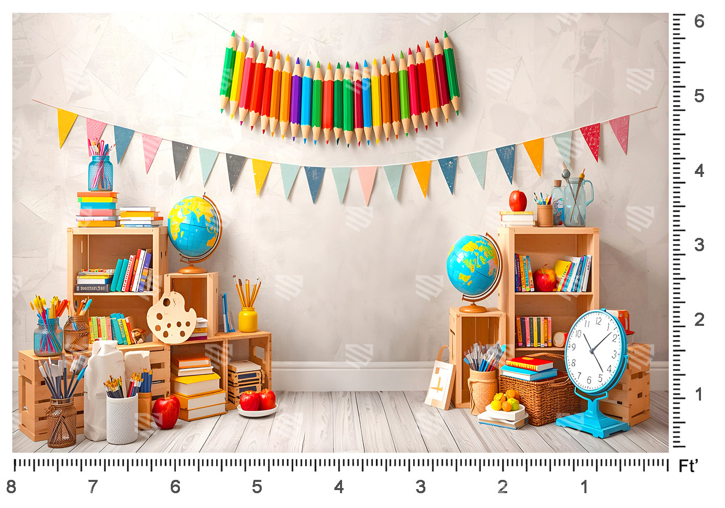 Creative Learning Corner - Baby photoshoot Backdrop