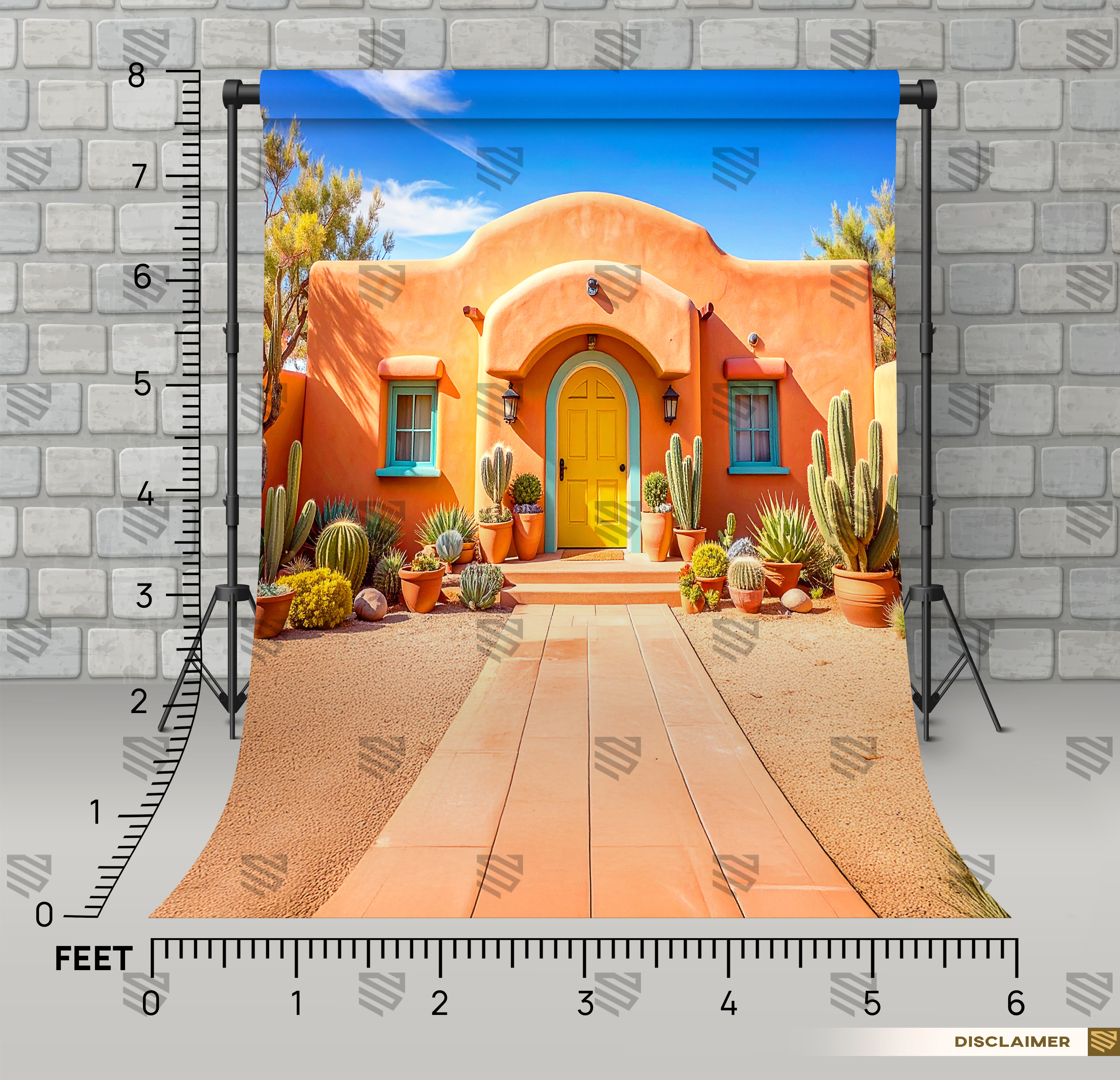 Desert Sunshine Abode - Baby photoshoot Backdrop
