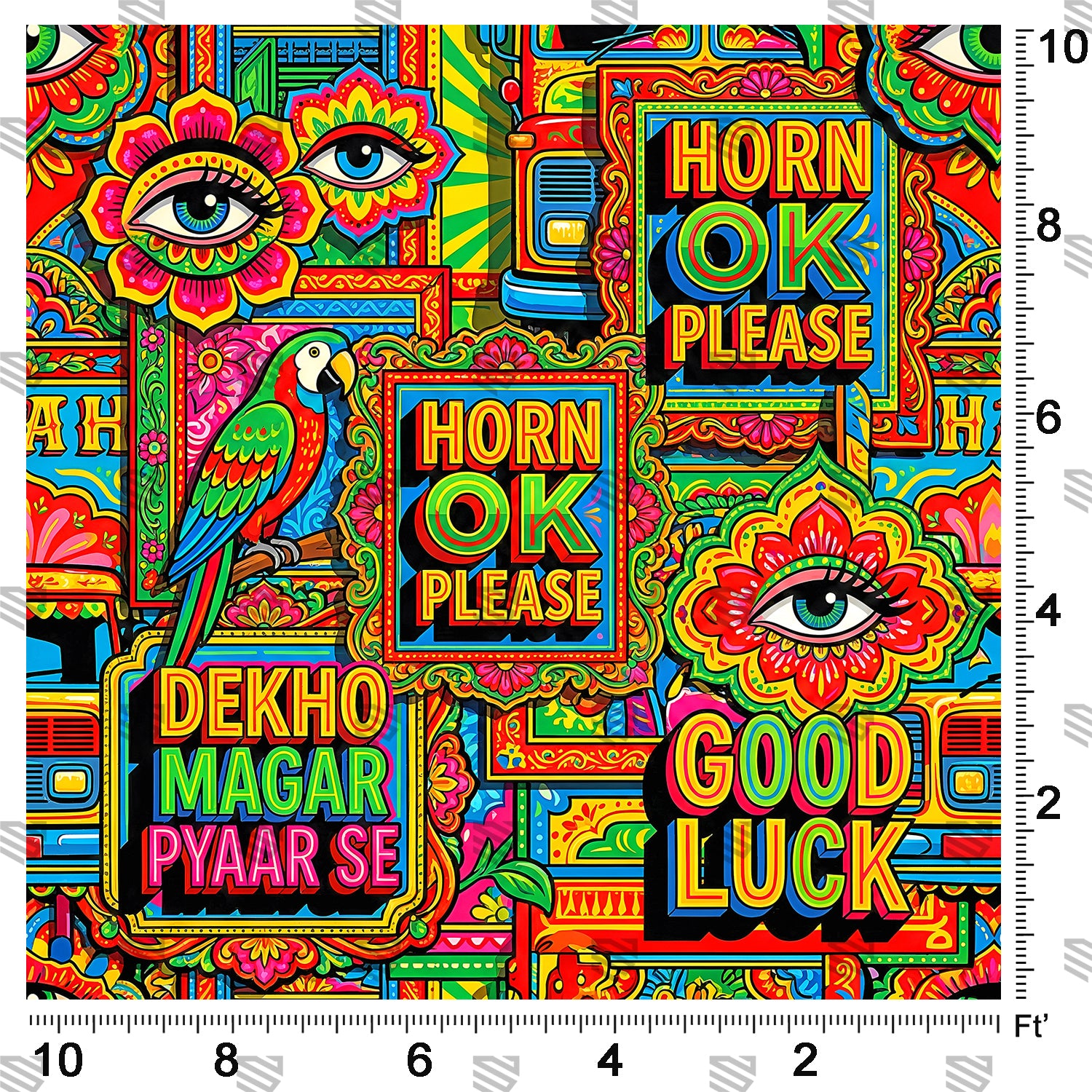 Desi Truck Art Pop Fusion