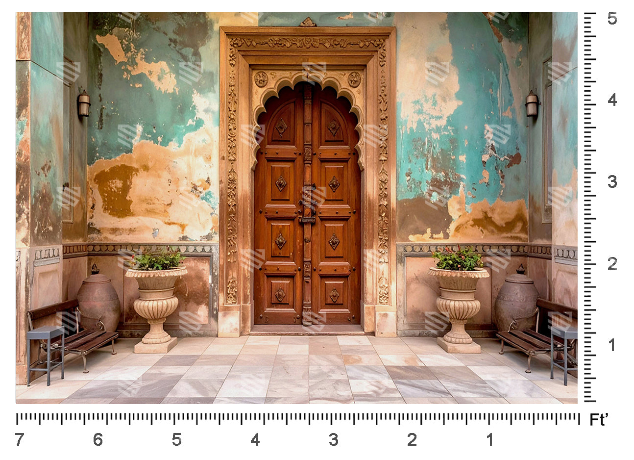 Doorway Heritage Elegance - Baby photoshoot Backdrop