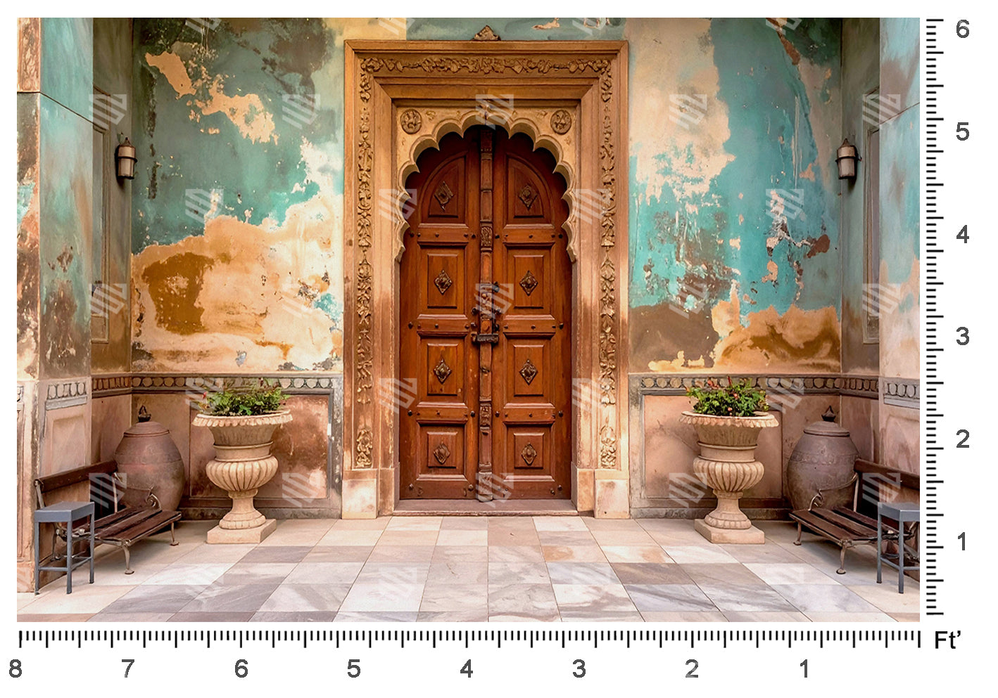 Doorway Heritage Elegance - Baby photoshoot Backdrop
