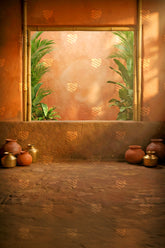 Earthen Courtyard Calm Backdrop