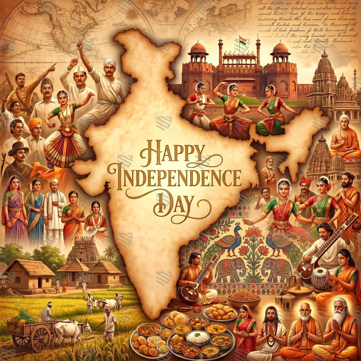 Ek Bharat Darshan Heritage Backdrop