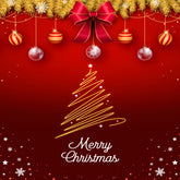 Elegant Christmas Glow Backdrop