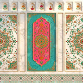 Emerald Marble Mandala Majesty Backdrop