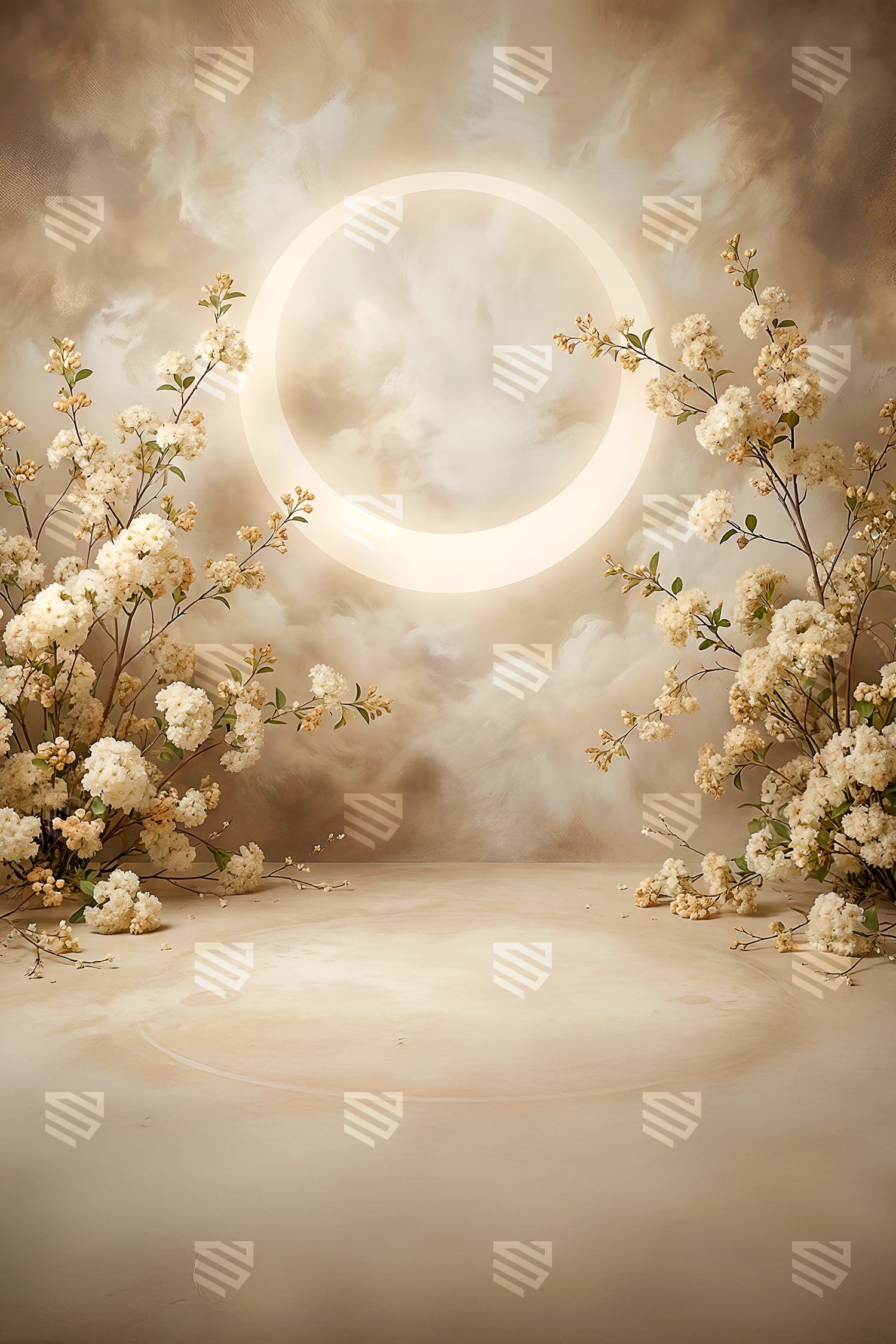 Ethereal Blossom Halo - Maternity Backdrop