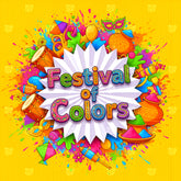 Festival of Colors Celebration Backdrop