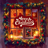 Festive Window Glow Backdrop
