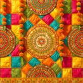 Festive Mirrorwork Mandala Backdrop