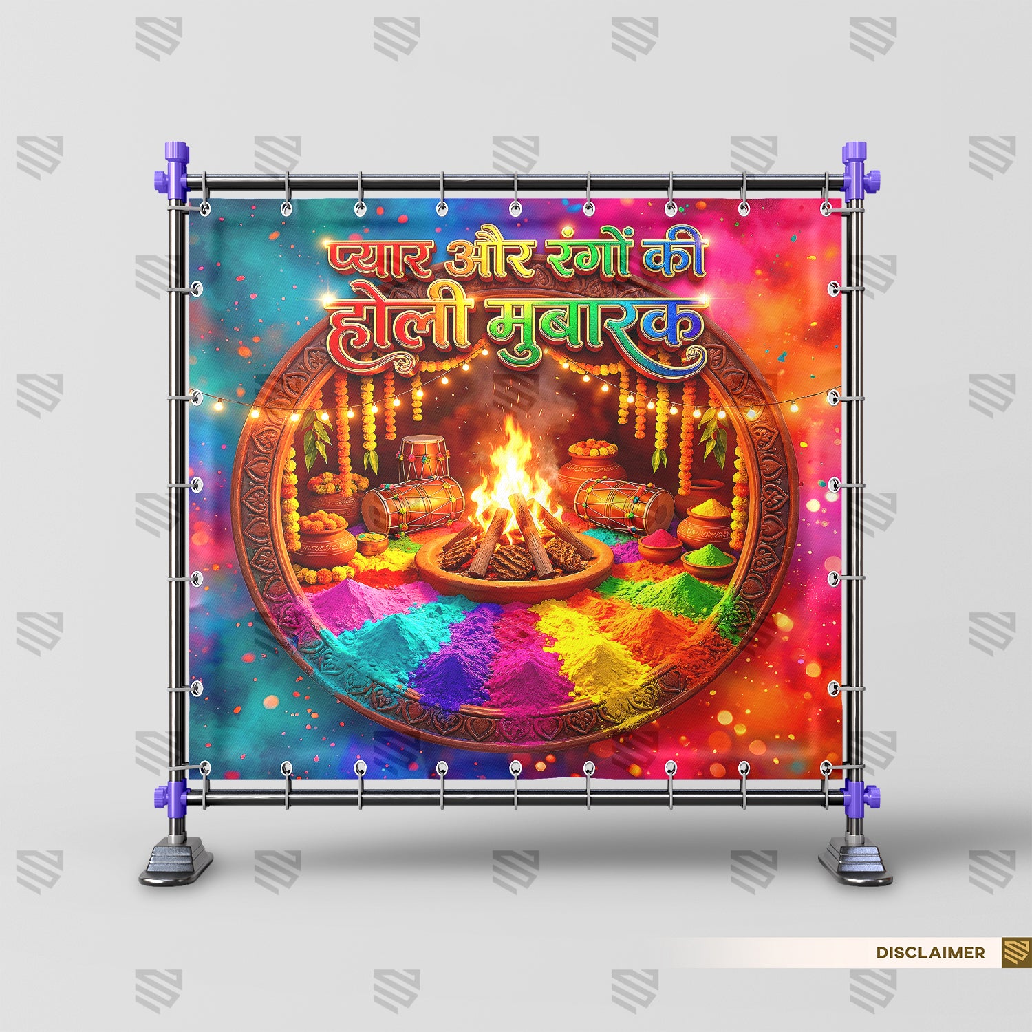 Flames of Holi Celebration