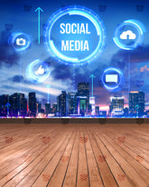 Future of Social Media Connectivity Backdrop