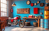 Garage Vibes Baby Backdrop