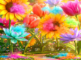 Garden of Floating Colors Backdrop