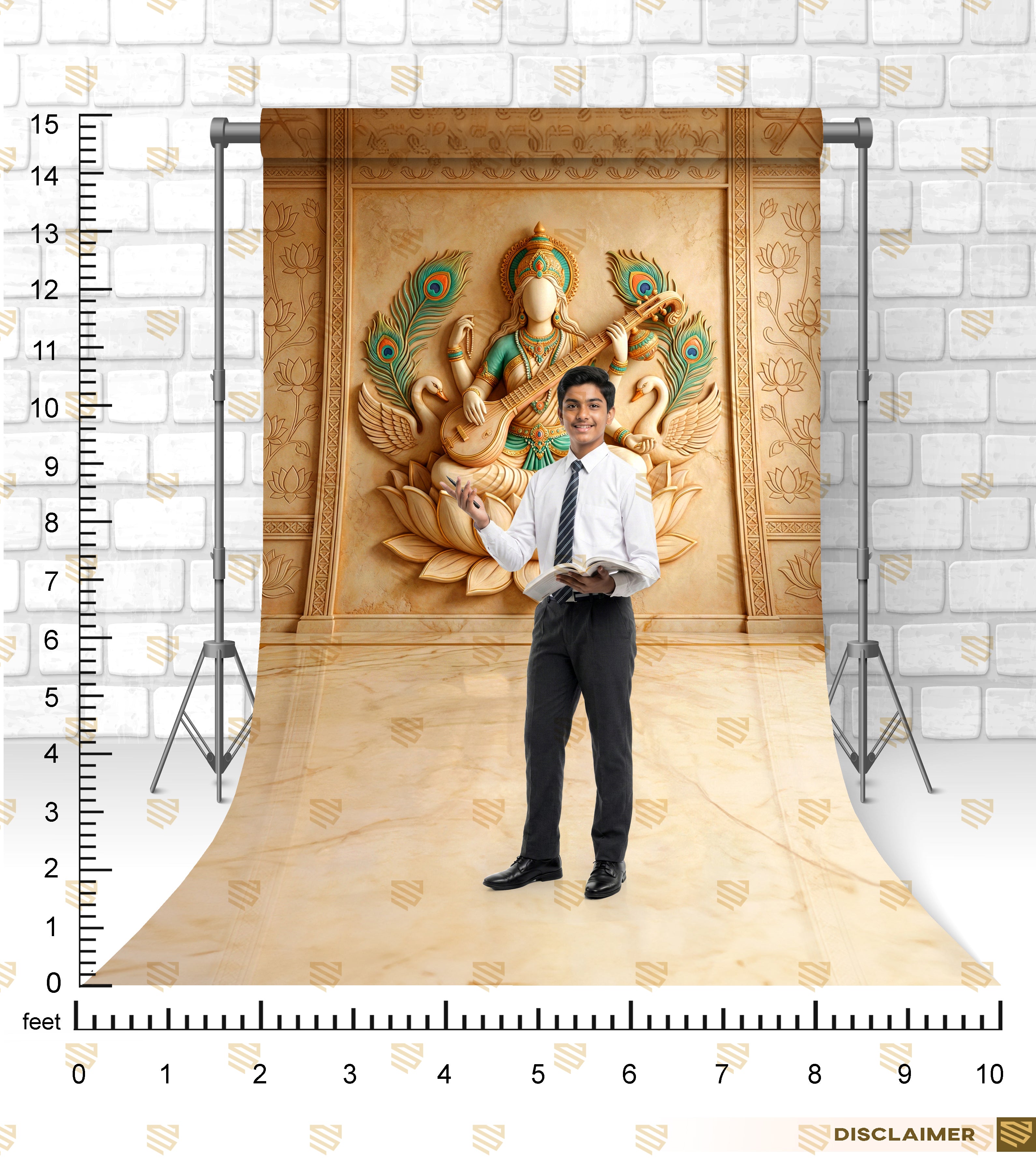 Goddess Saraswati Wall Mural