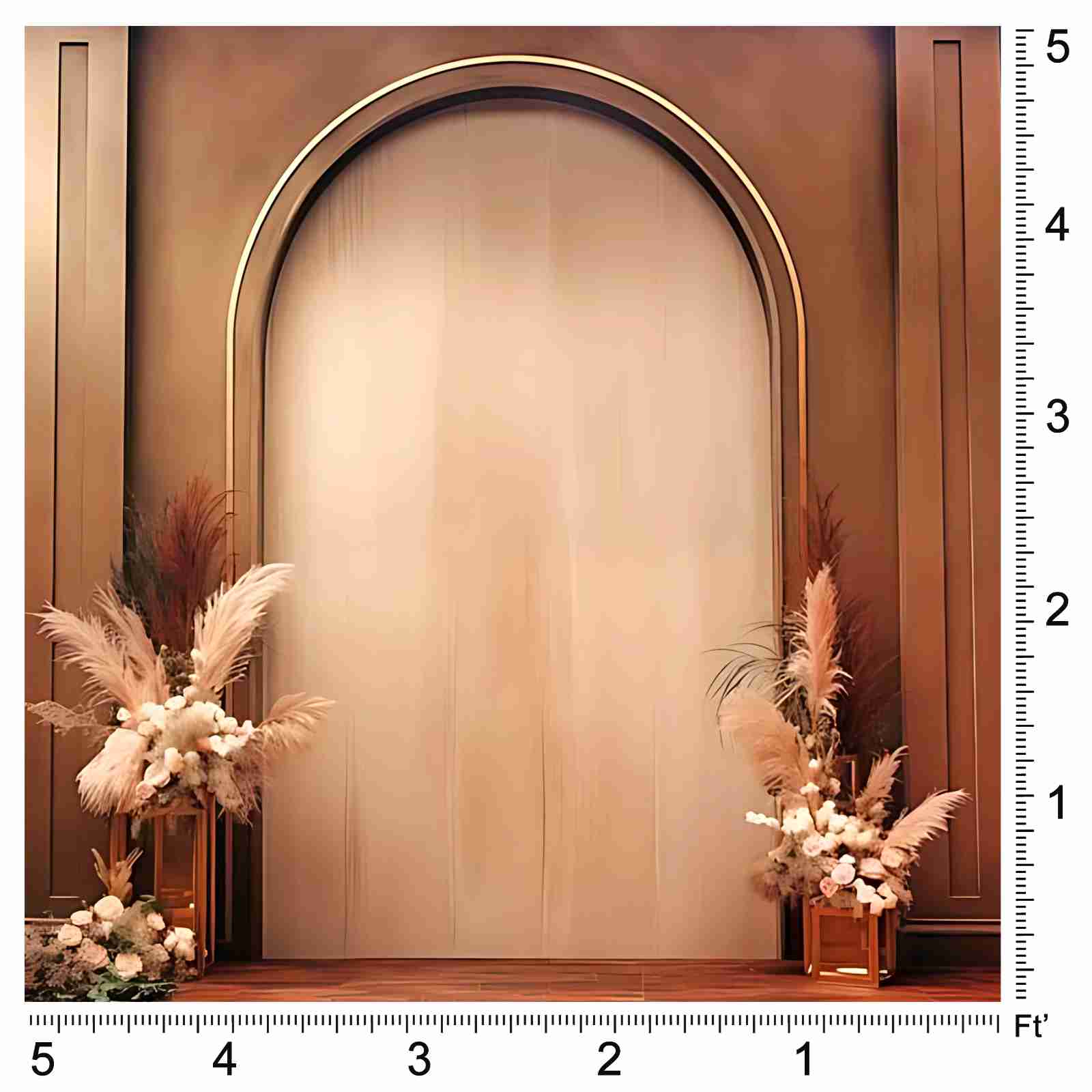 Golden Arch Floral Elegance