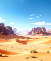 Golden Dunes Desert Backdrop